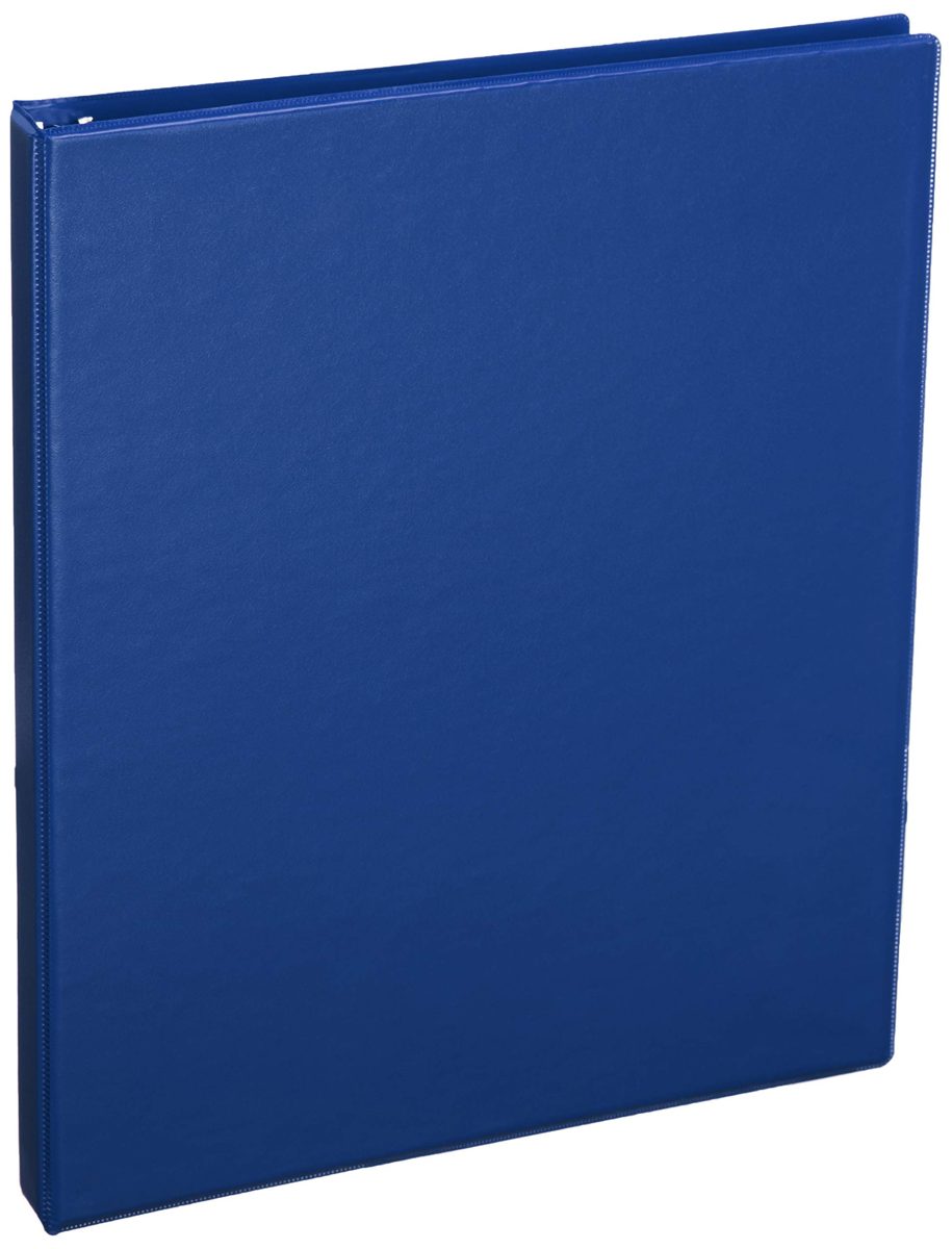 AmazonBasics 1/2" Round Ring Binder, Blue, View, 12-Pack (Renewed)