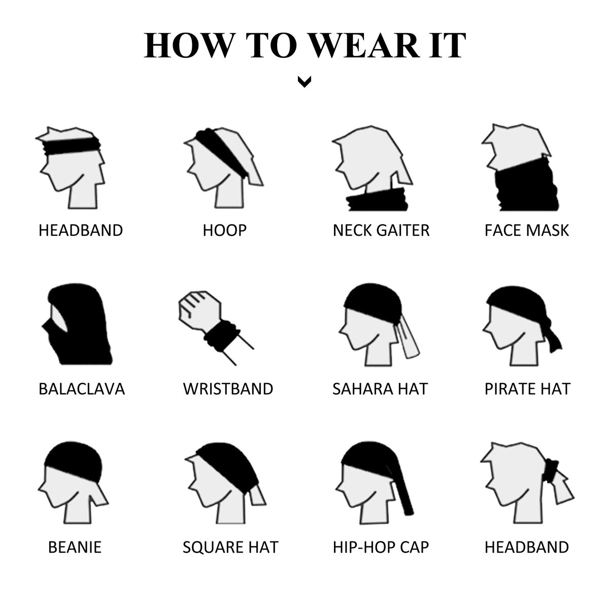 JSPA Unisex Ear Hangers Face Balaclava Washable Face Shield Protective Mouth Cover Scarf Neck Gaiter Breathable Anti-UV Face Bandanas Wristband Sweatband Balaclava for Wind Dust Bugs Protection