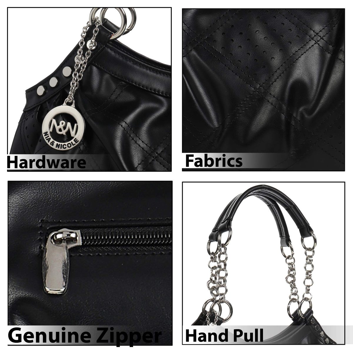 Nia & Nicole Women's Handbag (Black)