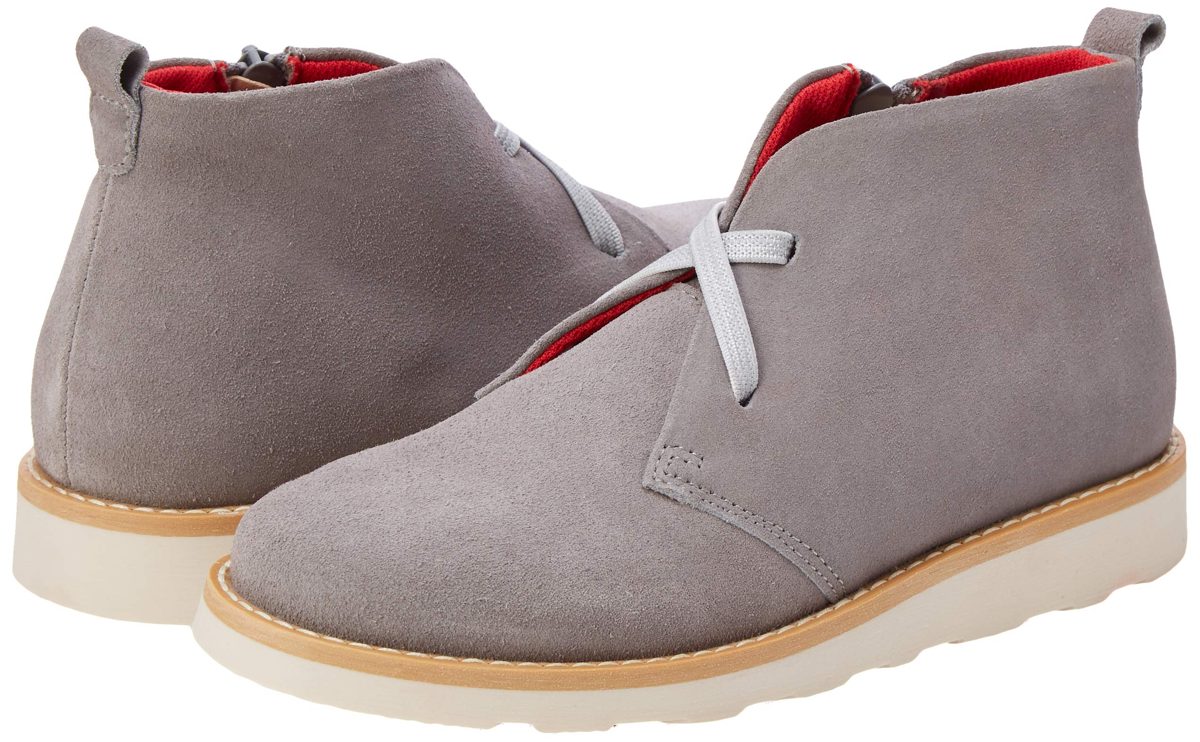 Red Wagon Girls' Muck Desert Boots, Grey, 4 us