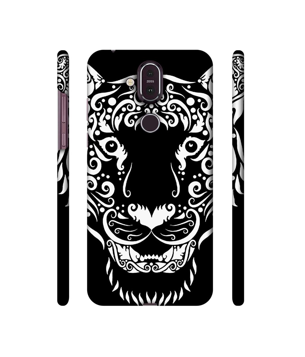 Amazon Brand - Solimo Designer White Tiger 3D Printed Hard Back Case Mobile Cover for Nokia 8.1