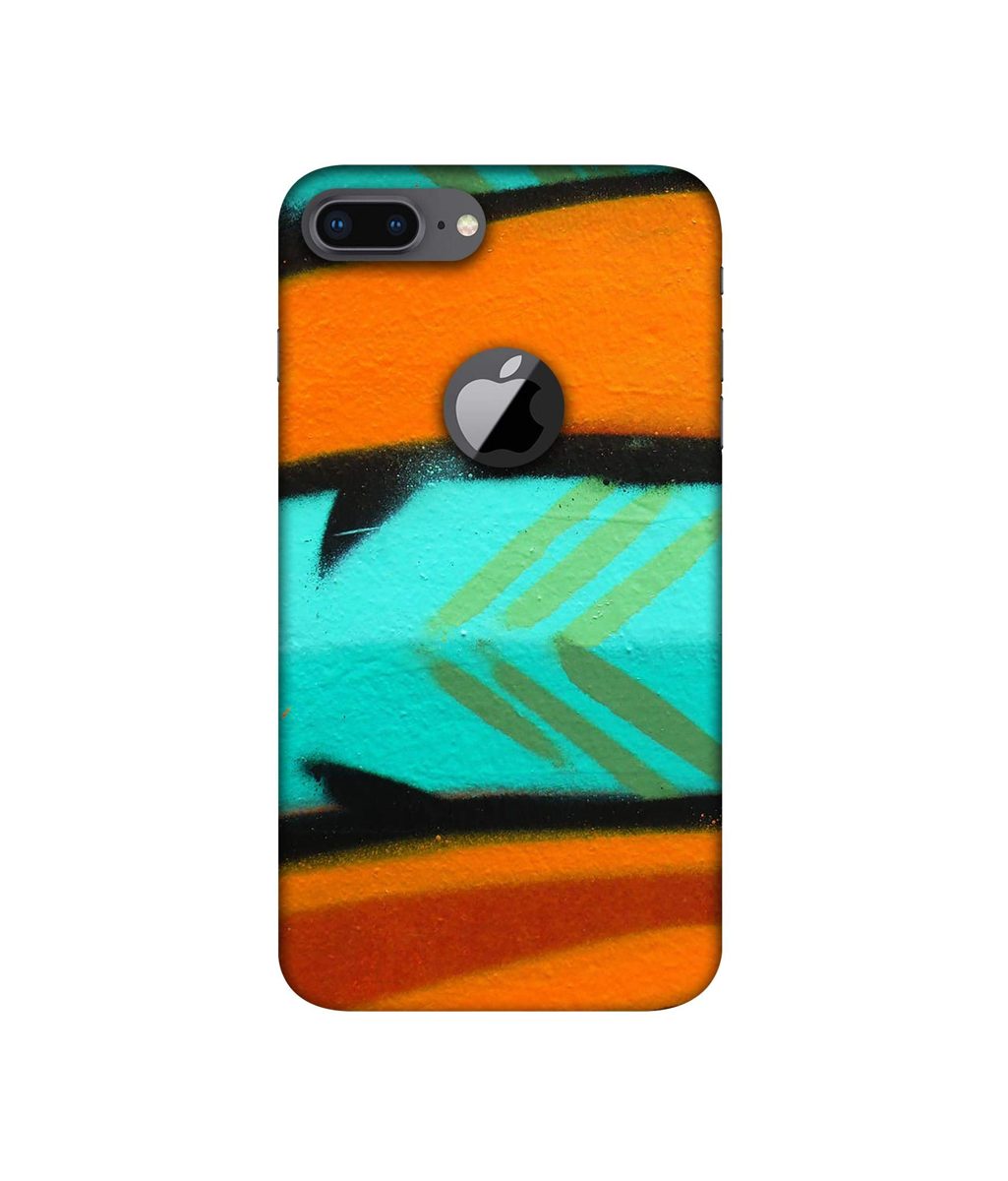 Amazon Brand - Solimo Designer Brush Art 3D Printed Hard Back Case Mobile Cover for Apple iPhone 8 Plus (with Logo Cut)