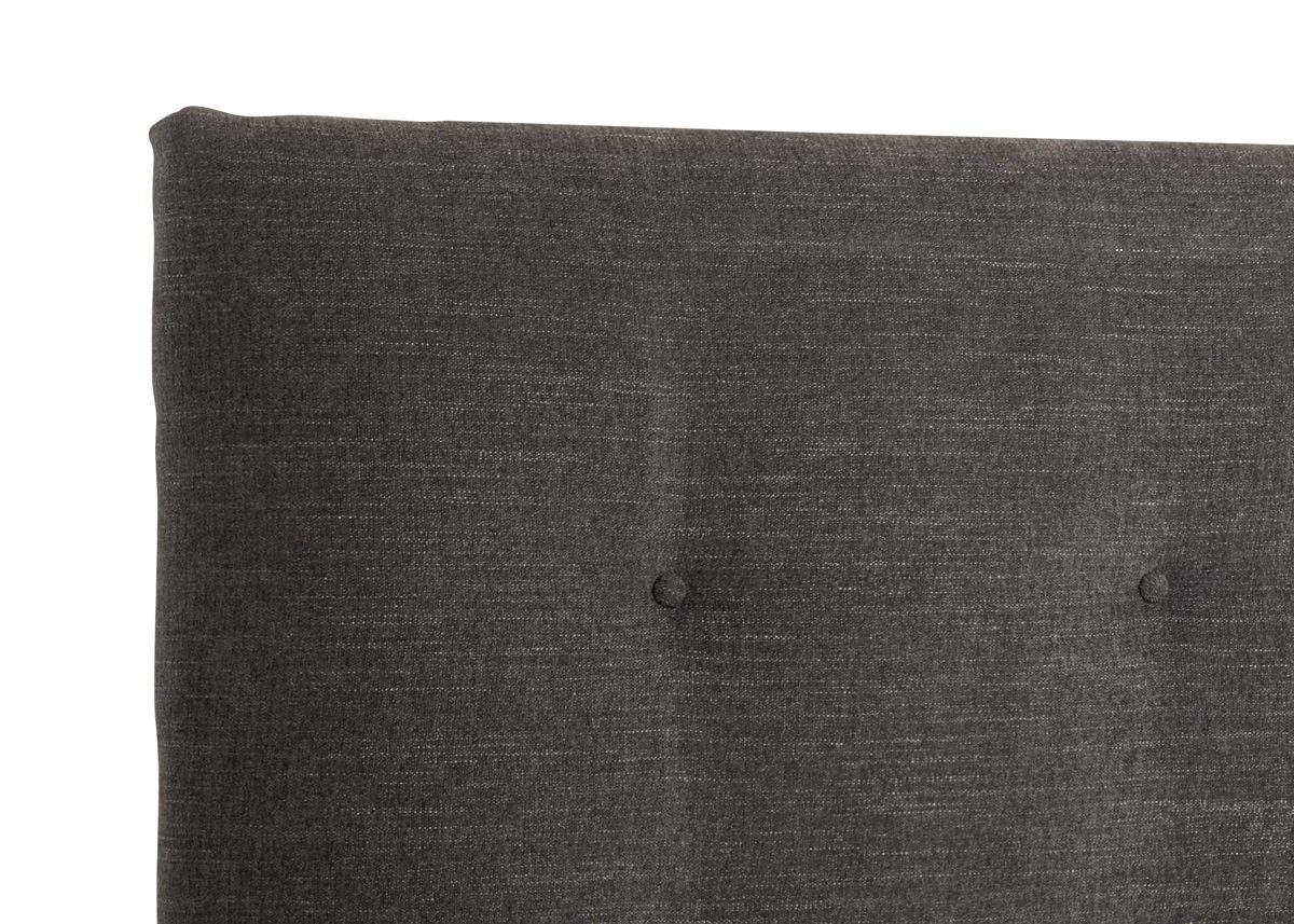 Stone & Beam Canton Queen Button-Tufted Headboard, 64"W, Charcoal