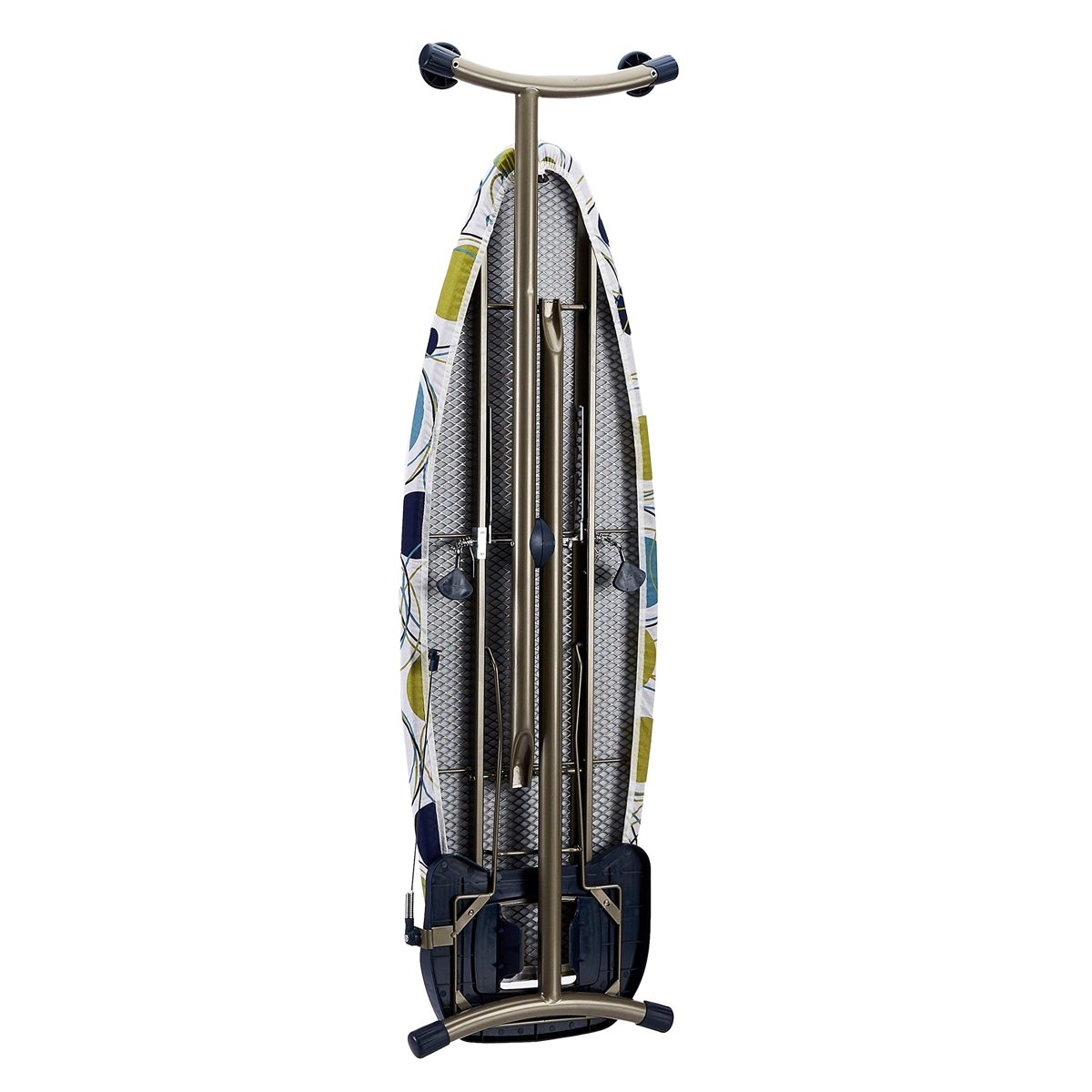 AmazonBasics Ironing Board, Large, 122 x 43 cm, with Iron Rest Plate, White