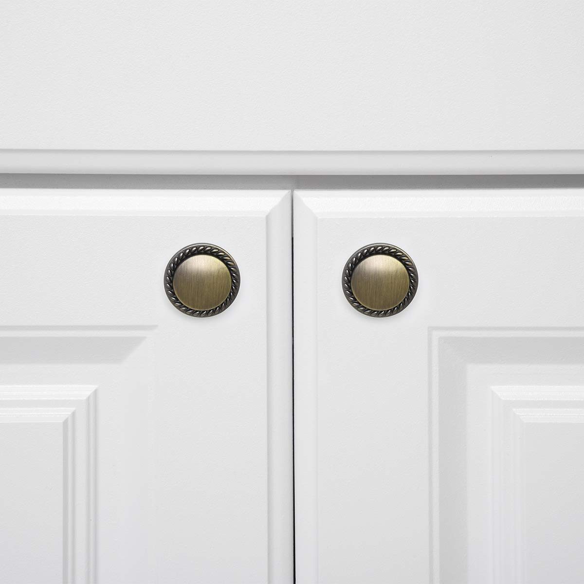 AmazonBasics Round Braided Cabinet Knob, AB900-AB-25