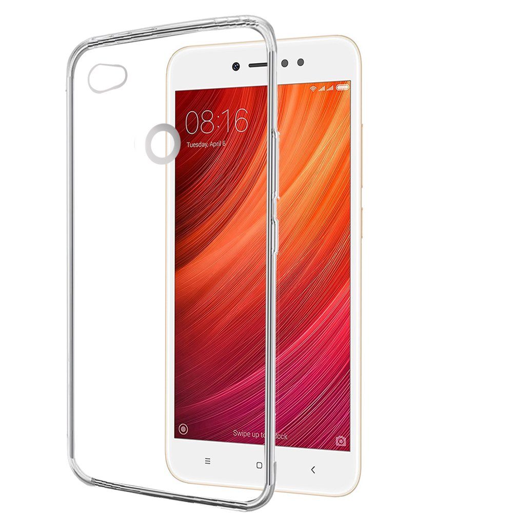 Amazon Brand - Solimo Mobile Cover (Soft & Flexible Back Case) for Redmi Y1 (Transparent)