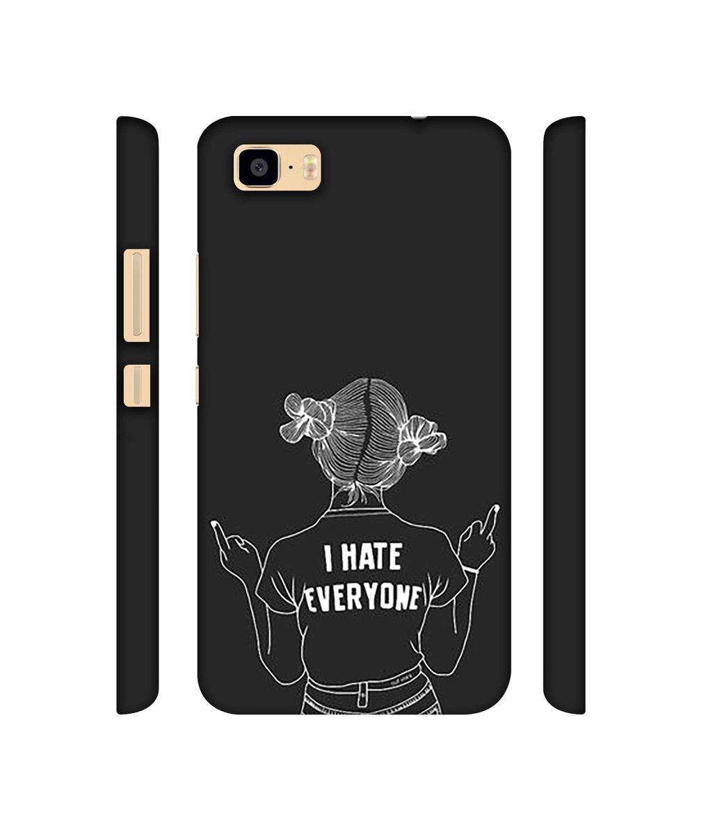 Amazon Brand - Solimo Designer I Hate Everyone 3D Printed Hard Back Case Mobile Cover for Asus Zenfone 3S Max