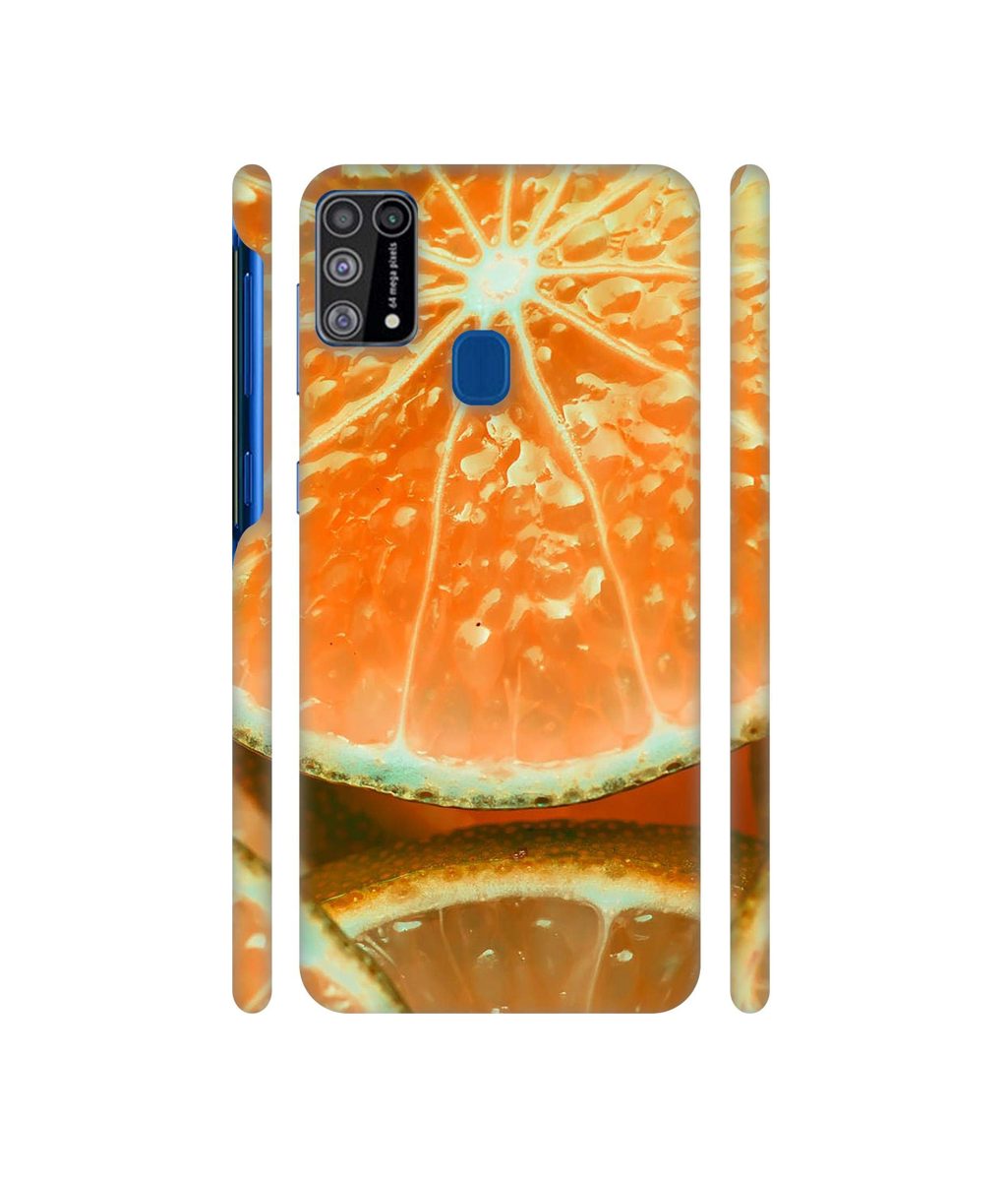 Amazon Brand - Solimo Designer Orange Slice 3D Printed Hard Back Case Mobile Cover for Samsung Galaxy M31