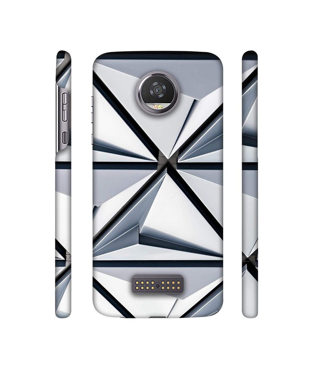 Amazon Brand - Solimo Designer Hexagon Texture 3D Printed Hard Back Case Mobile Cover for Moto Z2 Play