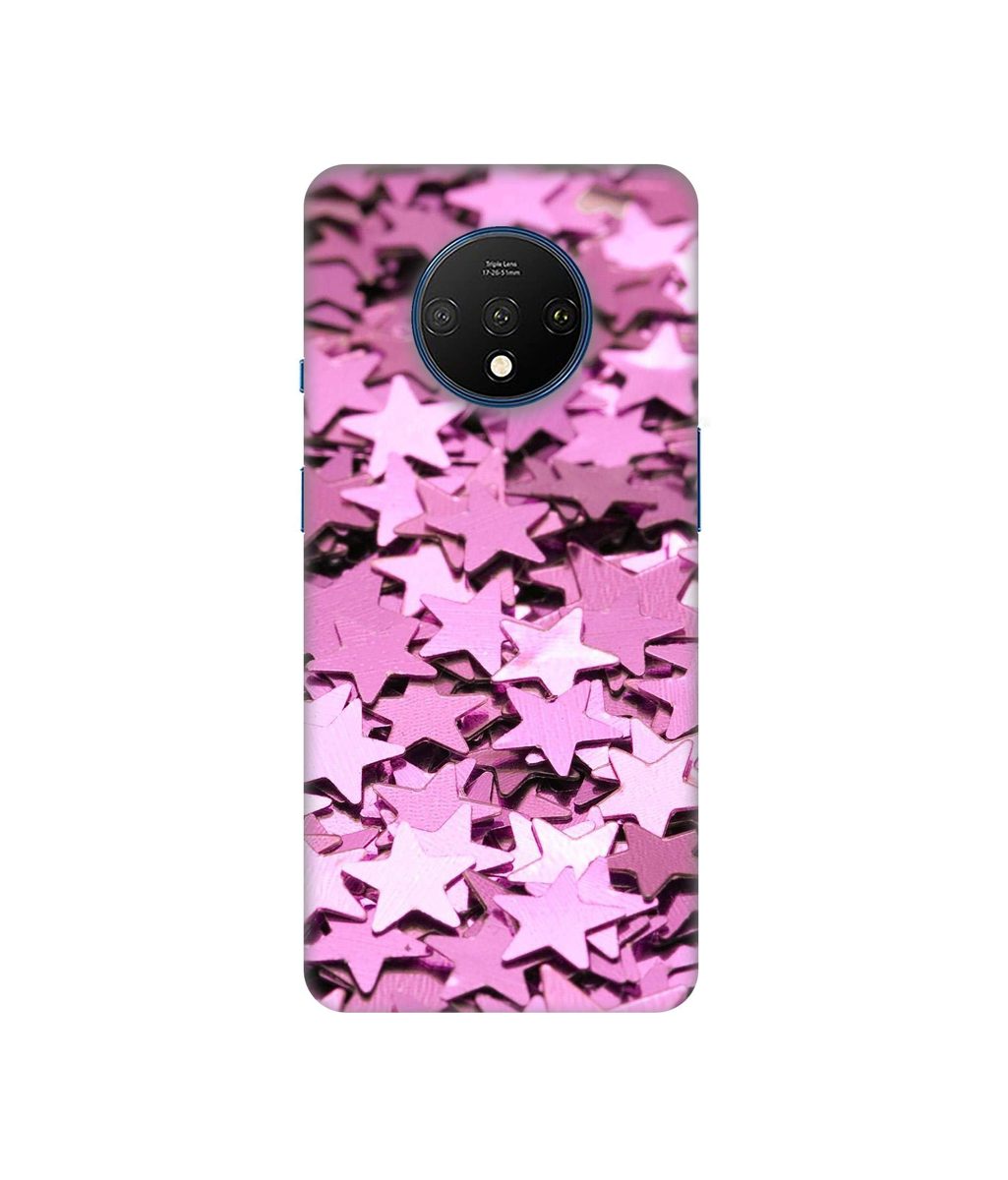 Amazon Brand - Solimo Designer Glitter Stars 3D Printed Hard Back Case Mobile Cover for OnePlus 7T