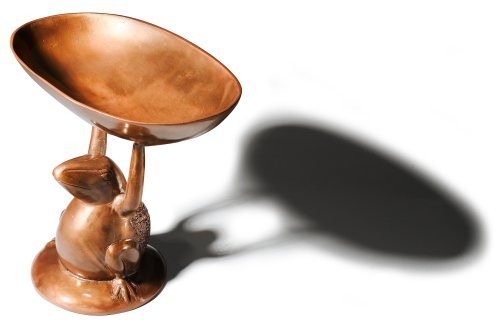Strathwood Bronze-Finish Frog Bird Bath