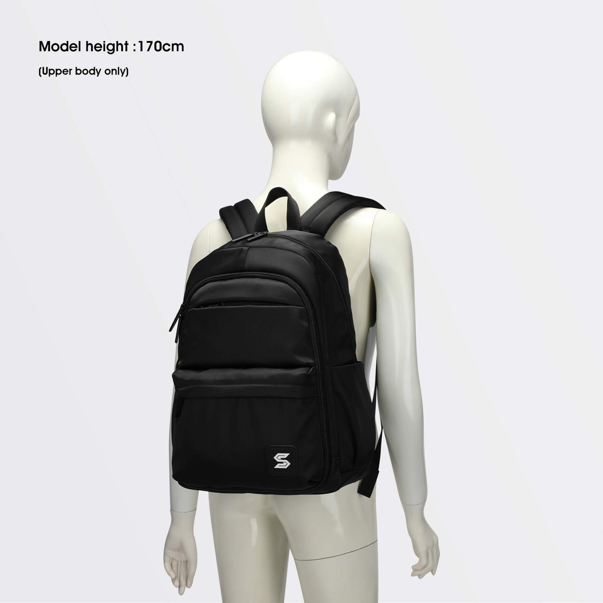 Caran·Y Kids Backpack Boy and Girl 18 inc Large Size Multiple pockets (L-18 Inc, Black