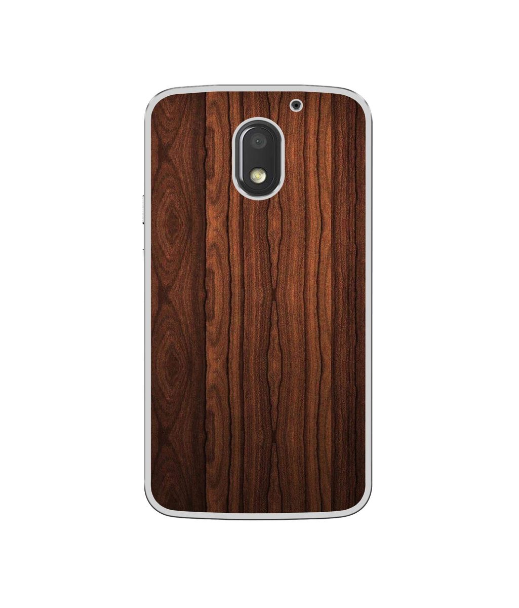 Amazon Brand - Solimo Designer Wooden Texture UV Printed Soft Back Case Mobile Cover for Motorola Moto E3 Power