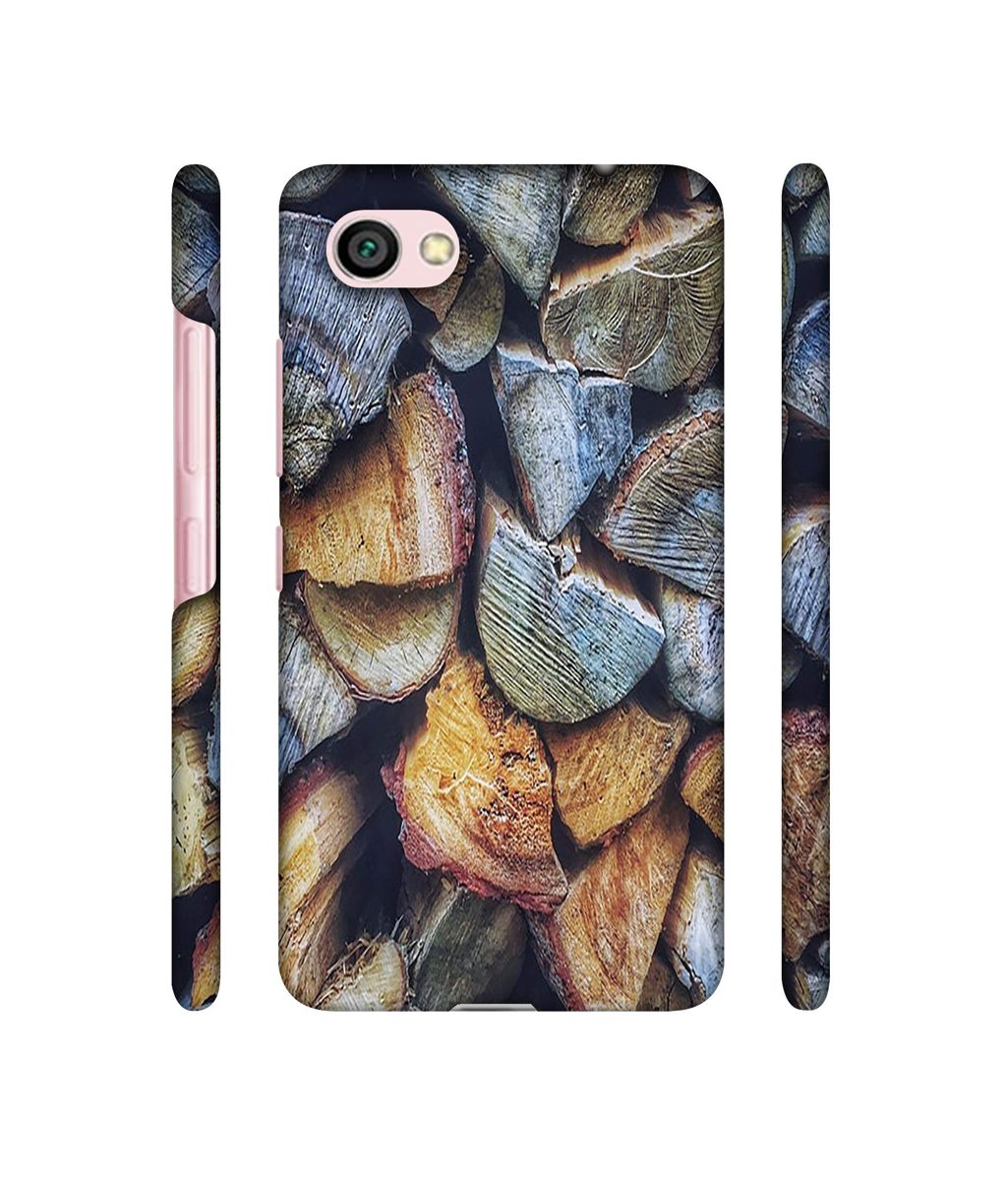 Amazon Brand - Solimo Designer Wooden Blocks Texture 3D Printed Hard Back Case Mobile Cover for Xiaomi Redmi Y1 Lite