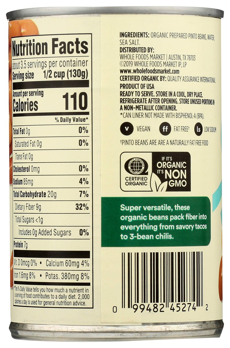 365 Everyday Value, Organic Pinto Beans, 15 oz