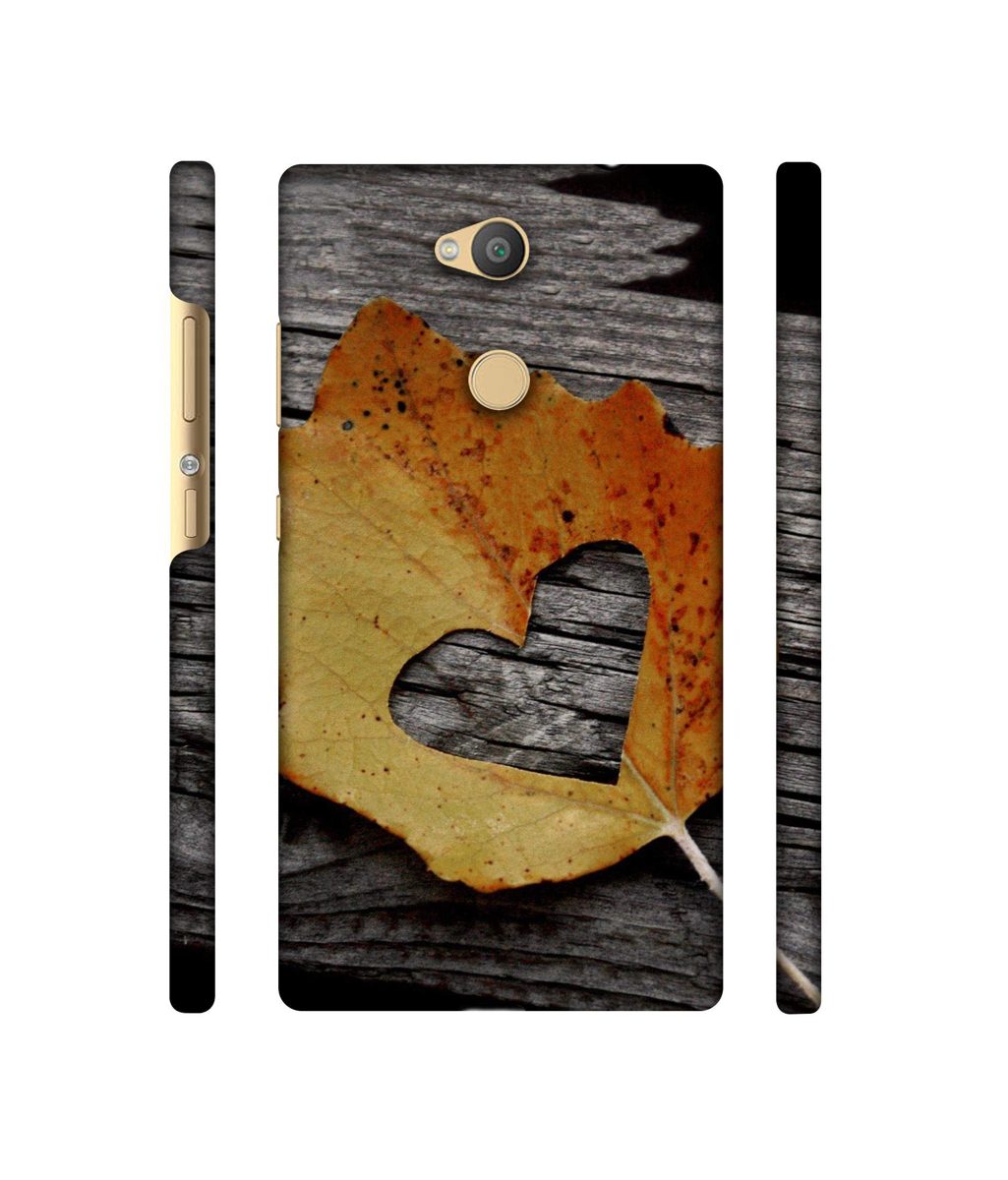 Amazon Brand - Solimo Designer Leaf with Heart Cut 3D Printed Hard Back Case Mobile Cover for Sony Xperia L2