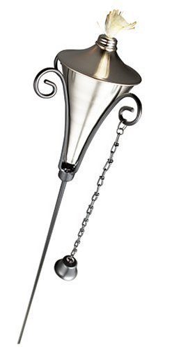 Strathwood Basics Pewter-Finish Torchiere, Set of 2