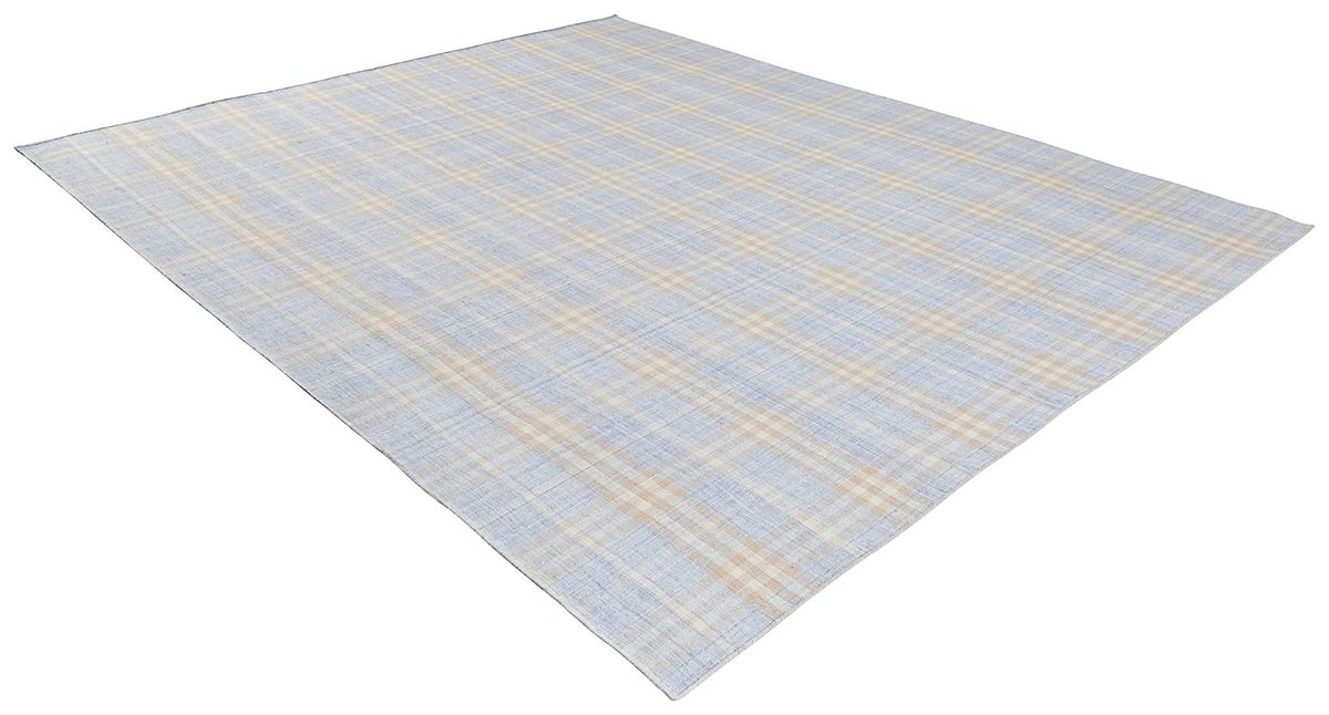 Amazon Brand – Stone & Beam Casual Plaid Area Rug, 8 x 10 Foot, Flatweave, Light Grey, Beige