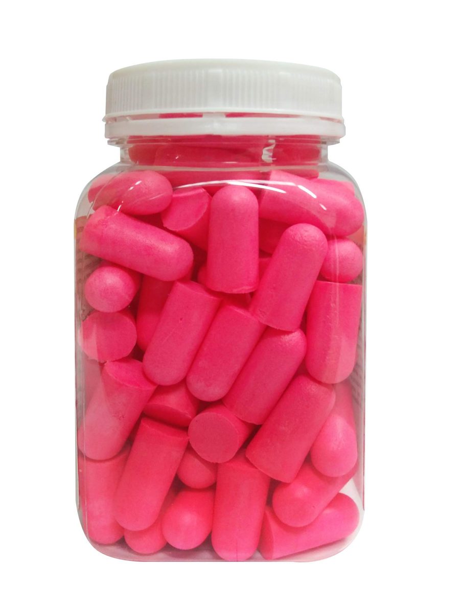 AmazonBasics Soft Foam Women's Sleep Earplugs, NRR 32dB, 50-Pair