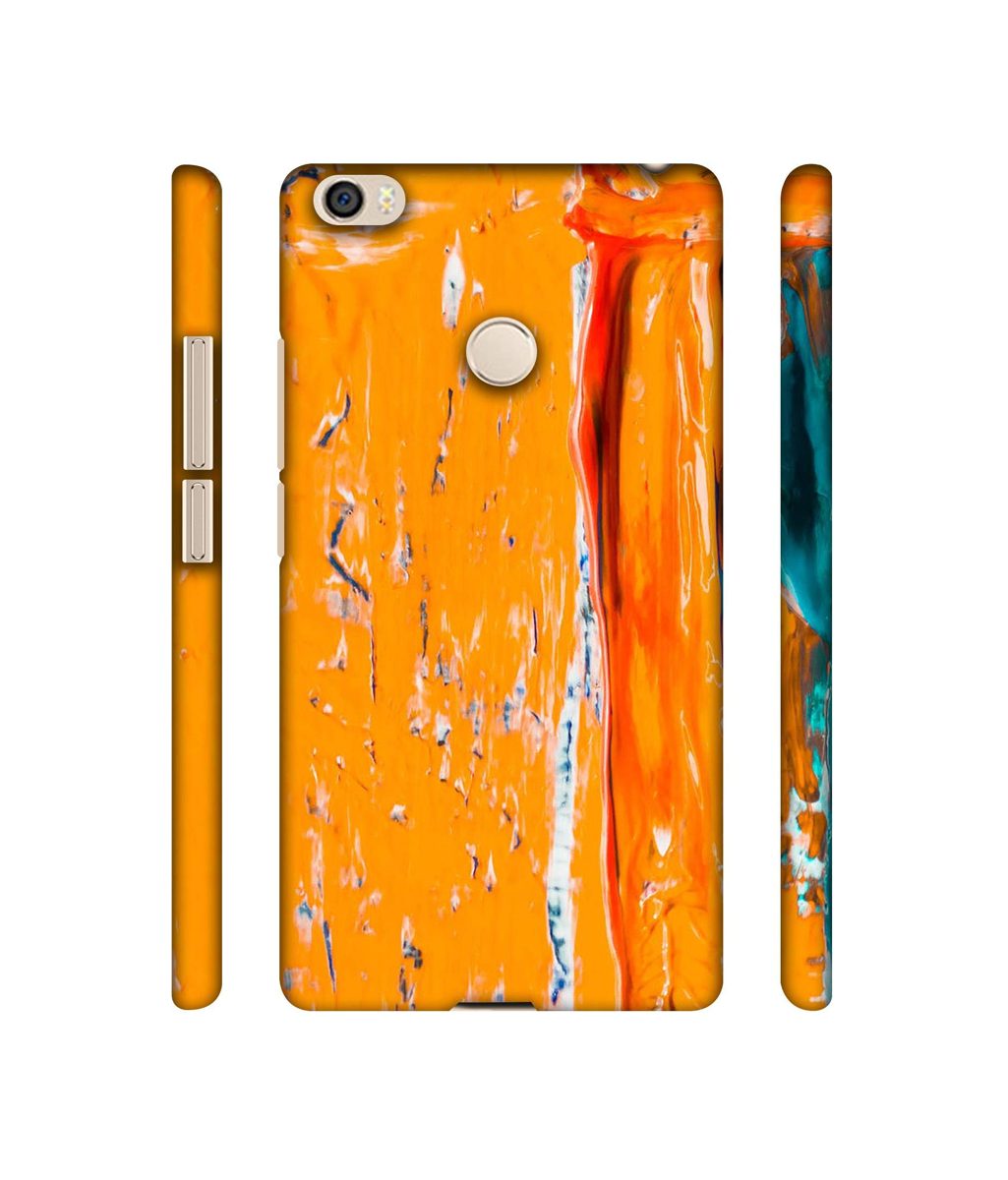 Amazon Brand - Solimo Designer Gold Yellow Paint 3D Printed Hard Back Case Mobile Cover for Xiaomi Mi Max