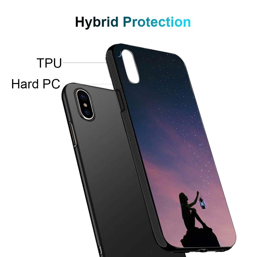 Amazon Brand - Solimo Designer Star Printed Hard Back Case Mobile Cover for Apple iPhone Xs Max (D1267)
