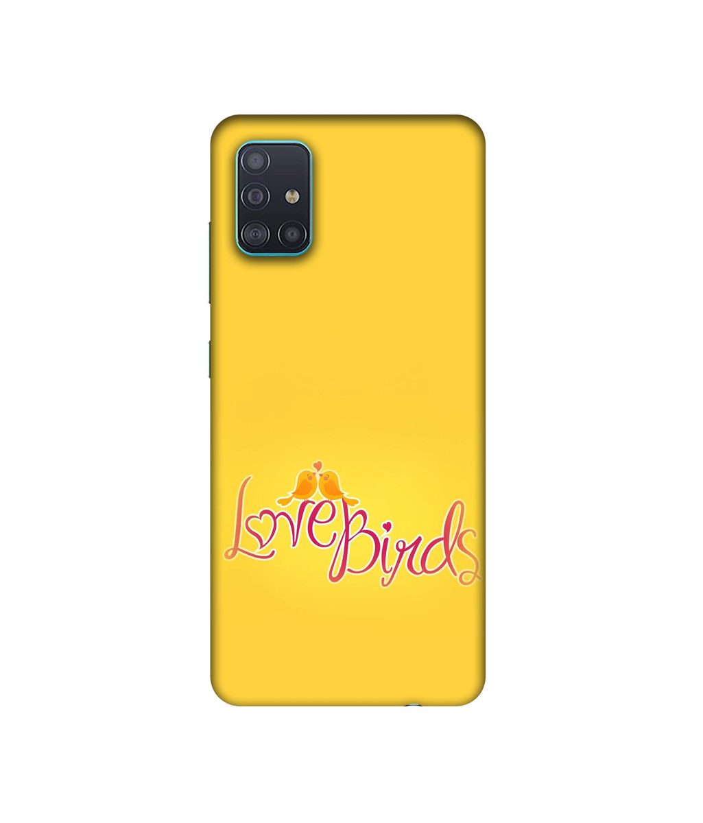 Amazon Brand - Solimo Designer Love Birds 3D Printed Hard Back Case Mobile Cover for Samsung Galaxy A71