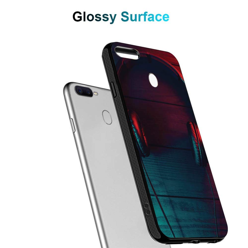 Amazon Brand - Solimo Designer Music Headphone Printed Hard Back Case Mobile Cover for Oppo F9 Pro (D310)
