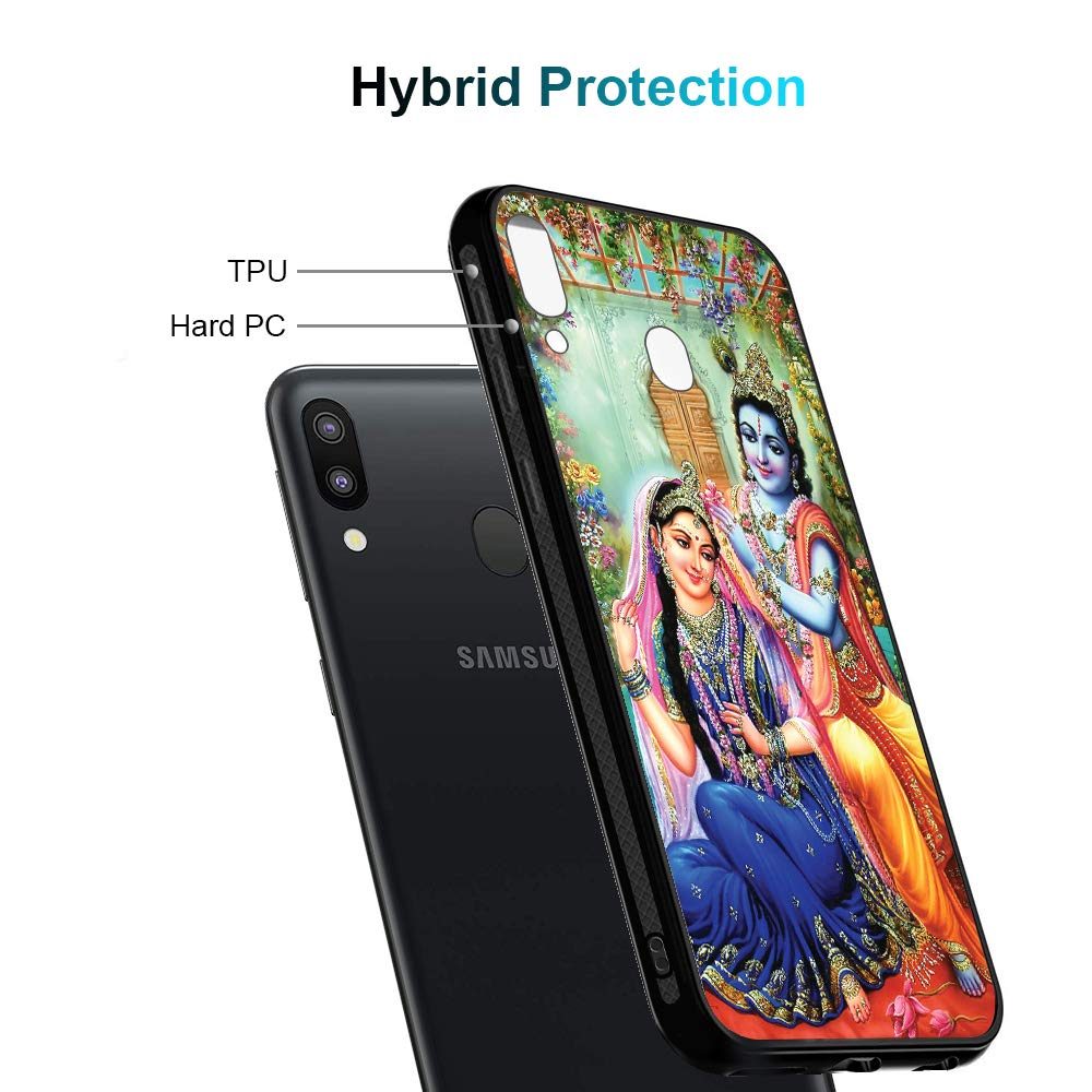 Amazon Brand - Solimo Designer Lord Radha Krishna Printed Hard Back Case Mobile Cover for Samsung Galaxy M20