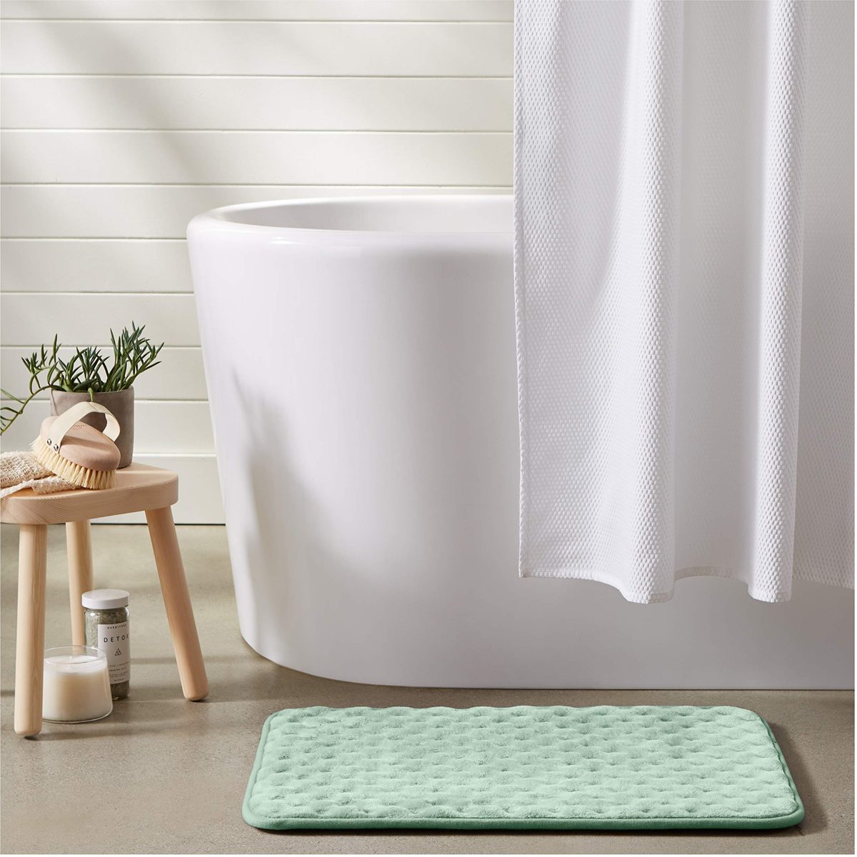 AmazonBasics Rippled Memory Foam Bath Mat