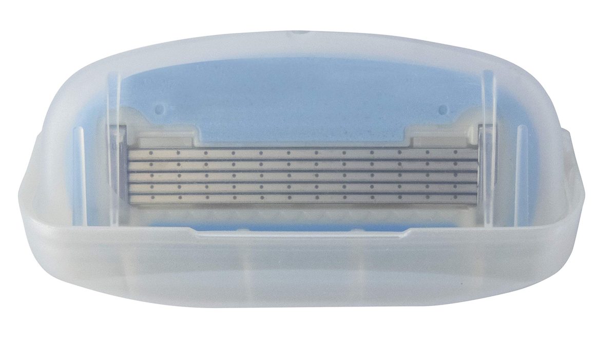 Amazon Brand Solimo Men's 5-Blade Razor, Includes 8 Replacement Blades