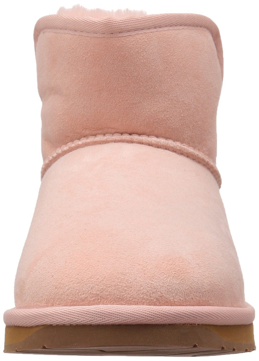 206 Collective Women's Bellevue Shearling Ankle Boot, Pink, 6.5 B US