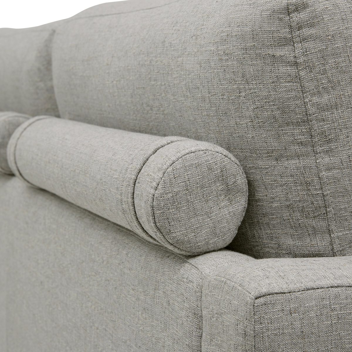 Amazon Brand – Rivet Cove Mid-Century Modern Tufted Sofa with Tapered Legs, 72"W, Light Grey