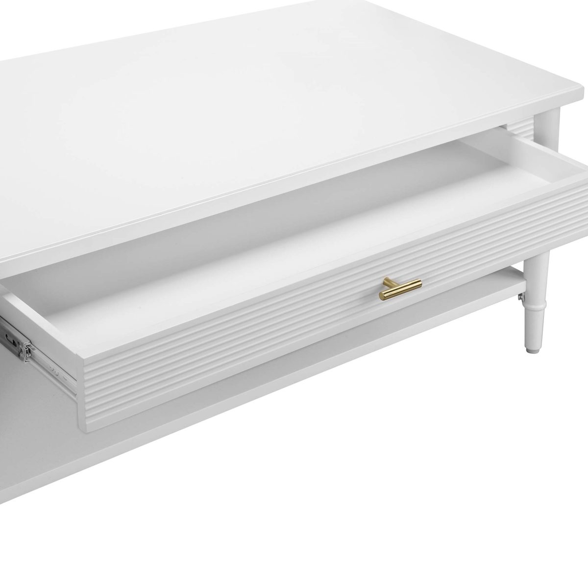 Amazon Brand – Ravenna Home Classic Coffee Table, 42"W, White