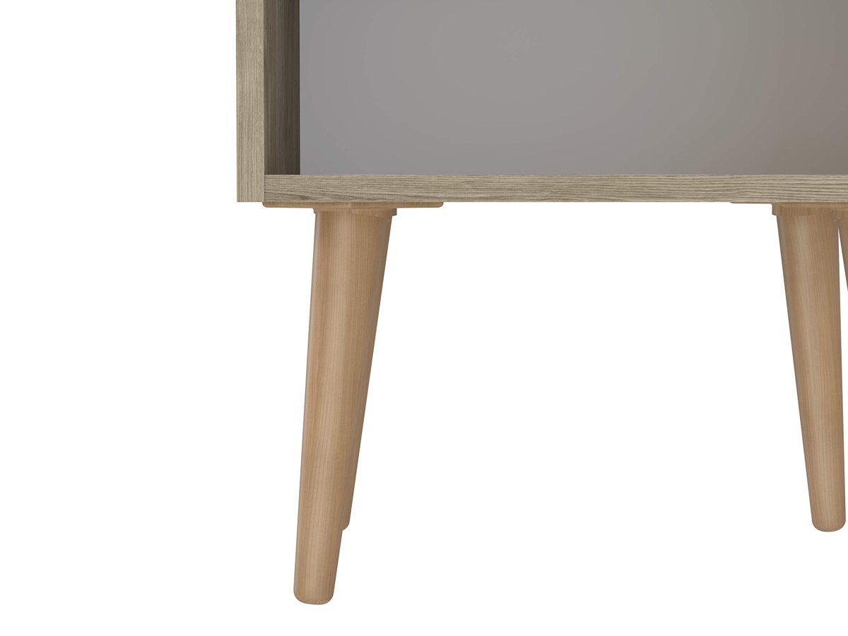AmazonBasics Beside Table with Open Storage Compartment, 45 x 37 x 47 cm, Light Brown