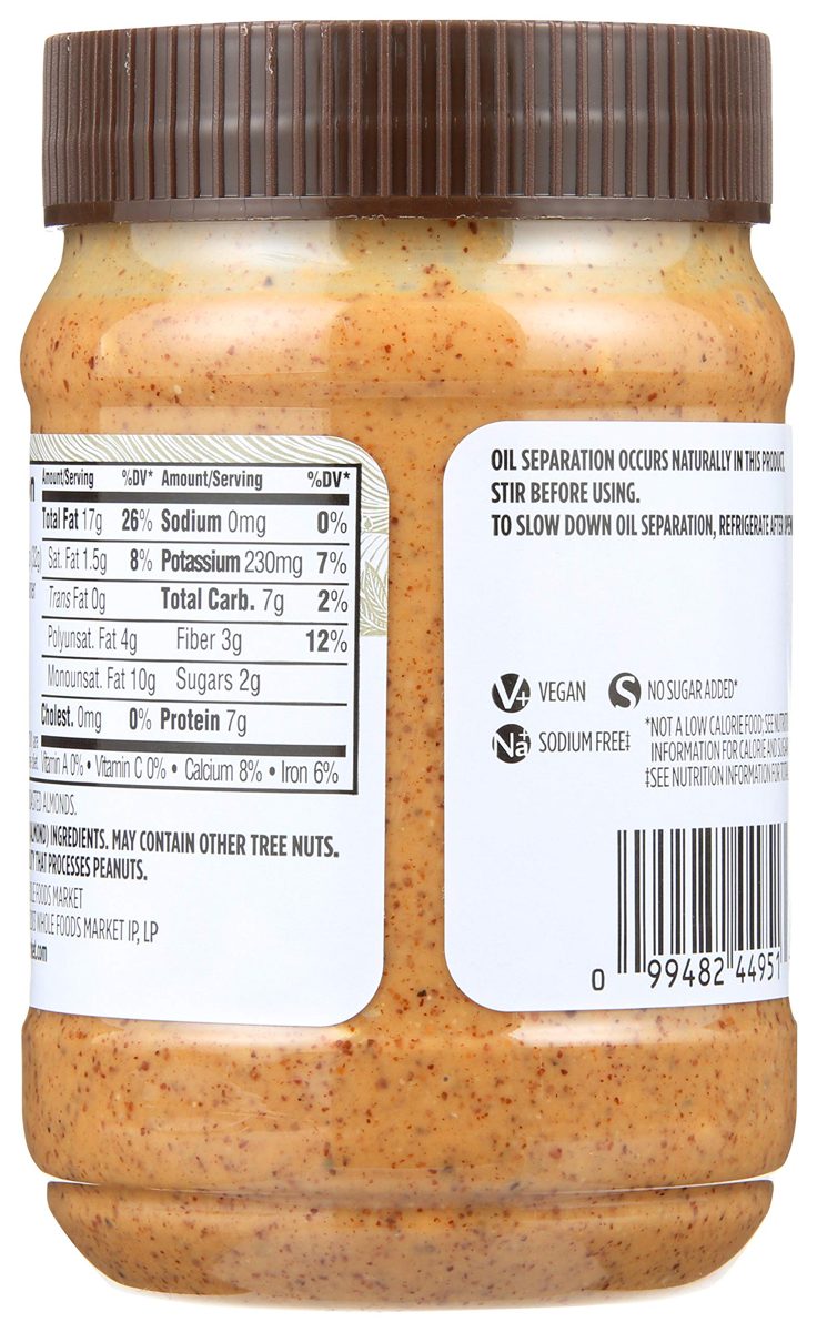 365 Everyday Value, Crunchy Almond Butter, 16 oz