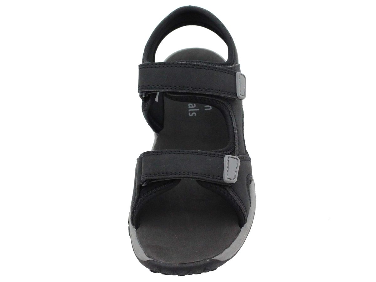 Amazon Essentials Eden Sandal, Black, 6 Toddler