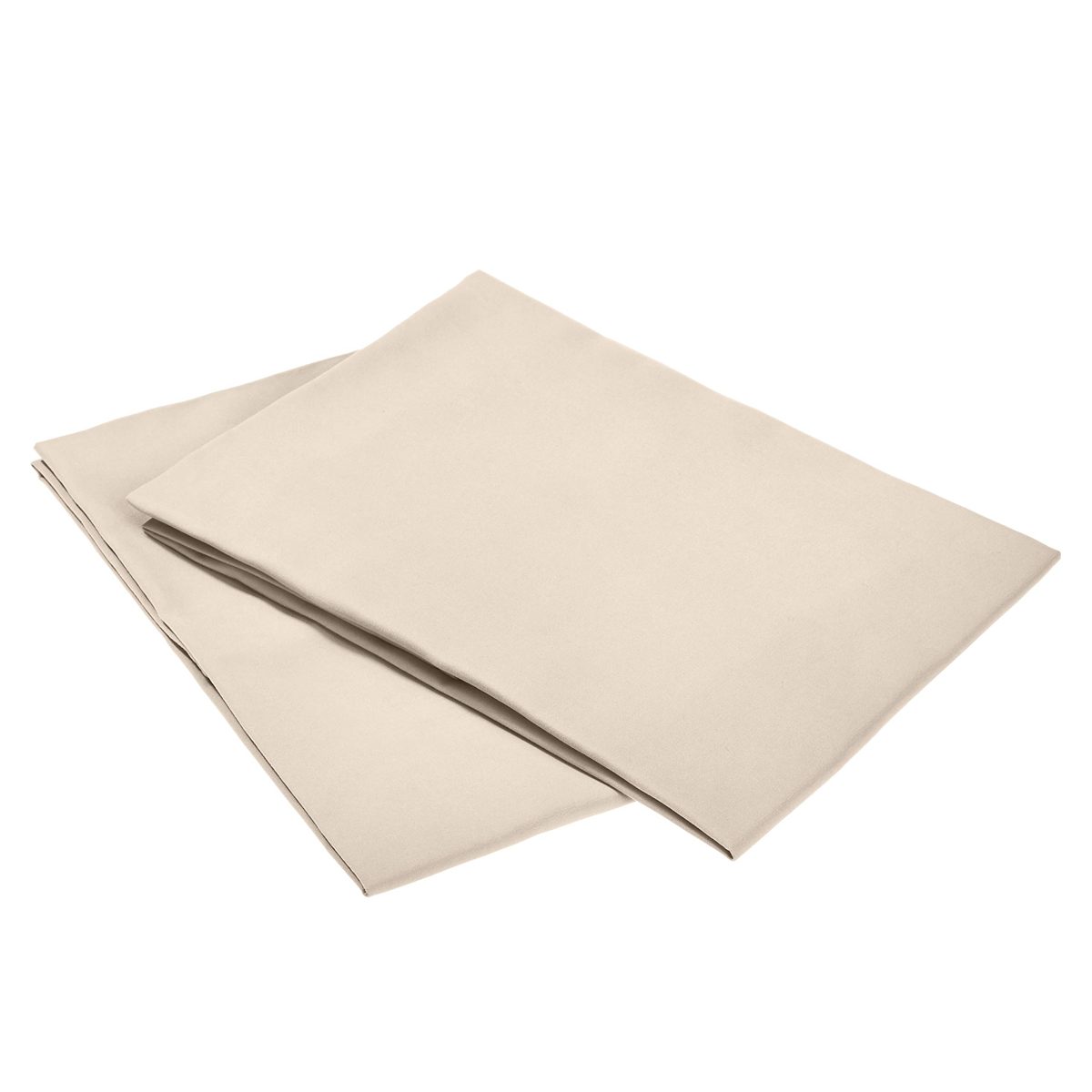 AmazonBasics Premium Microfiber Pillowcases, 2-Pack - 50 x 80 cm, Beige