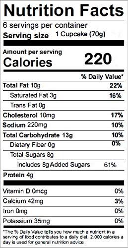 Fresh Prepared, Vanilla Cake Vanilla Iced Cupcake, 14 oz (6 count)