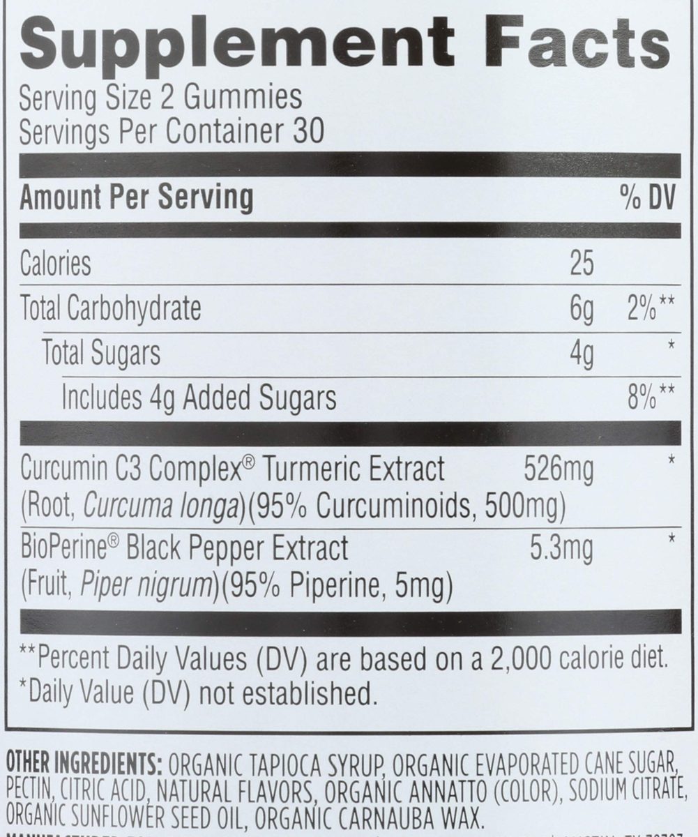 365 Everyday Value, Turmeric with Black Pepper Gummies, 60 ct