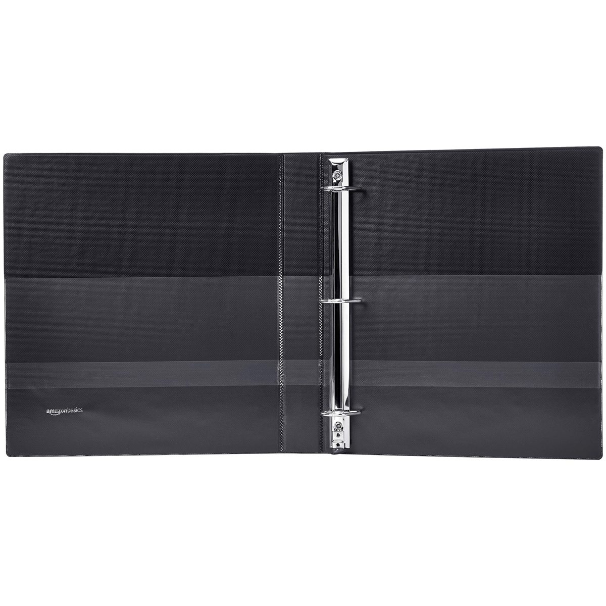 AmazonBasics Heavy-Duty D-Ring Binder - 1.5 Inch, Black, 4-Pack (Renewed)