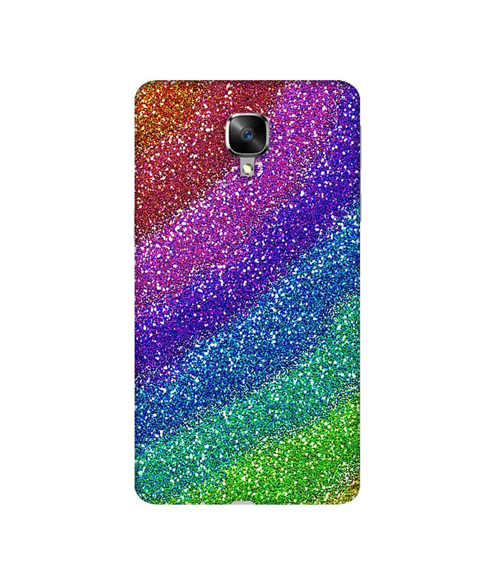 Amazon Brand - Solimo Designer Multicolor Sparkle 3D Printed Hard Back Case Mobile Cover for OnePlus 3 / OnePlus 3T