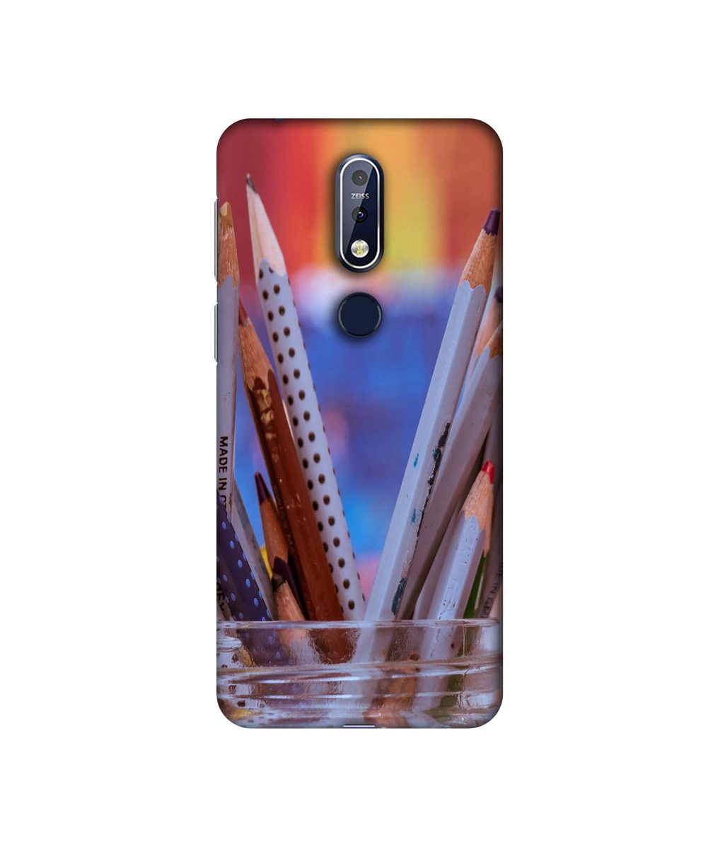 Amazon Brand - Solimo Designer Pencile 3D Printed Hard Back Case Mobile Cover for Nokia 7.1
