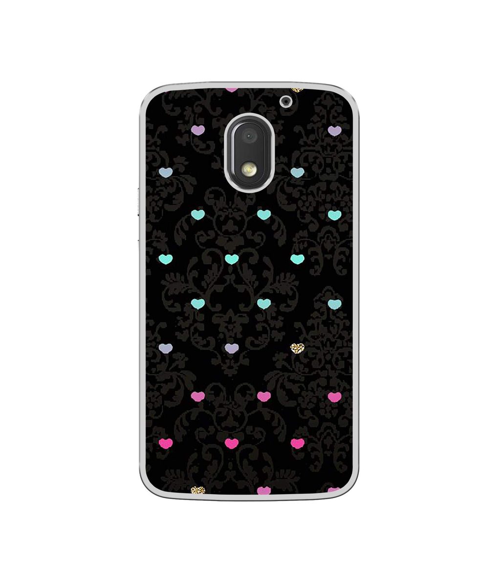 Amazon Brand - Solimo Designer Heart Texture UV Printed Soft Back Case Mobile Cover for Motorola Moto E3 Power