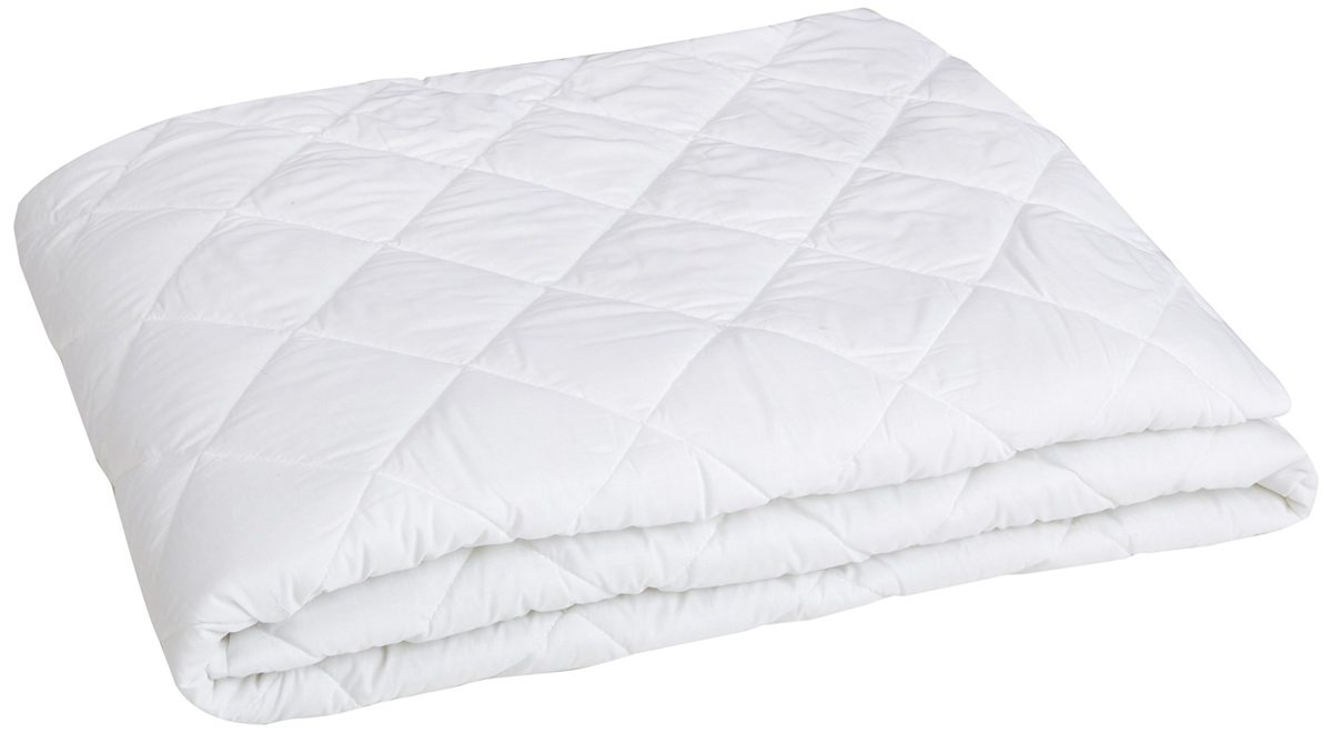 AmazonBasics Hypoallergenic Quilted Mattress Pad, 18" Deep, Full (Renewed)