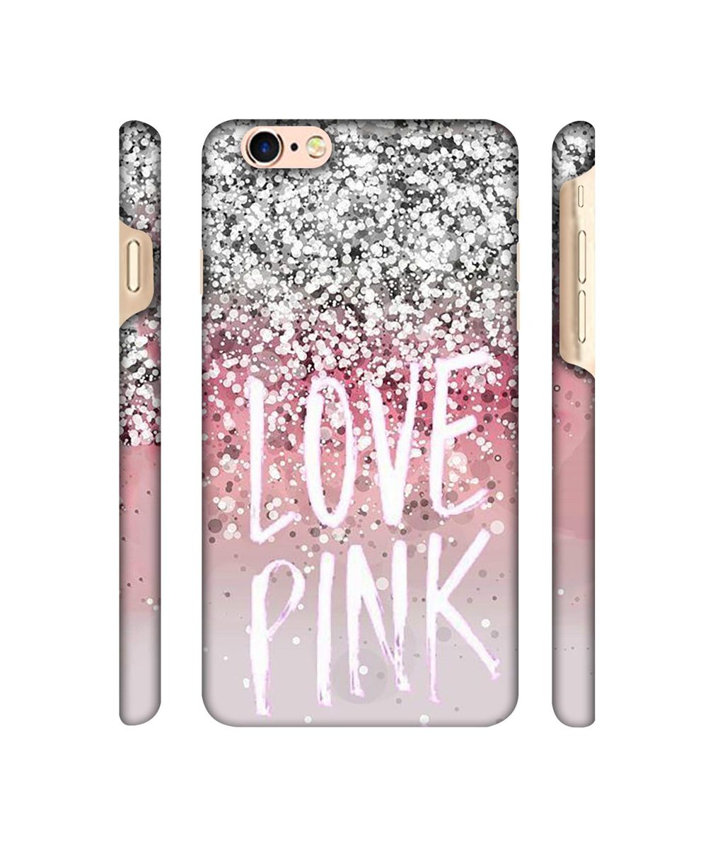 Amazon Brand - Solimo Designer Love Pink 3D Printed Hard Back Case Mobile Cover for Apple iPhone 6 / 6S