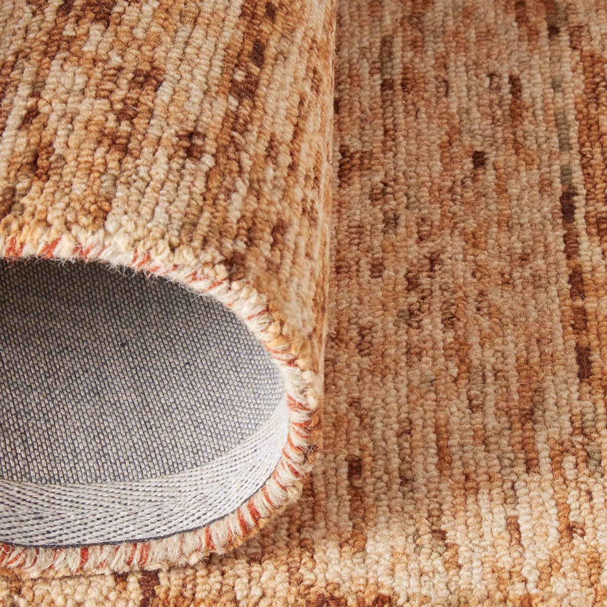 Amazon Brand – Stone & Beam Contemporary Speckle Wool Rug, 8' x 10'6", Copper