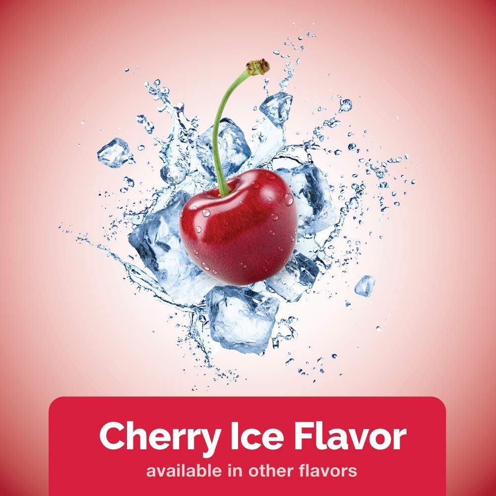 Basic Care Mini Nicotine Polacrilex Lozenge 2 mg (nicotine), Cherry Ice Flavor, Stop Smoking Aid, 27 Count