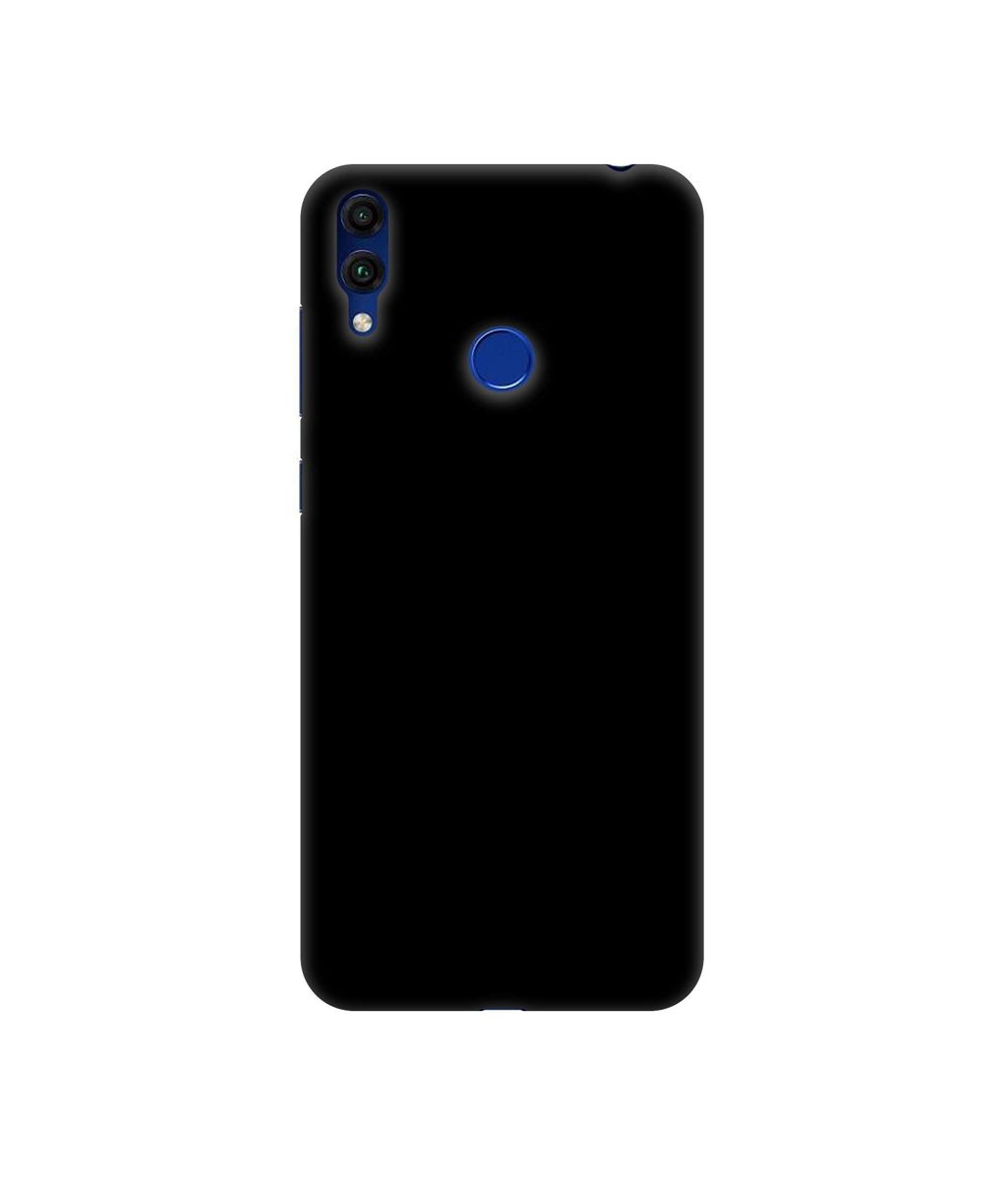 Amazon Brand - Solimo Designer Solid Black 3D Printed Hard Back Case Mobile Cover for Huawei Honor 8C