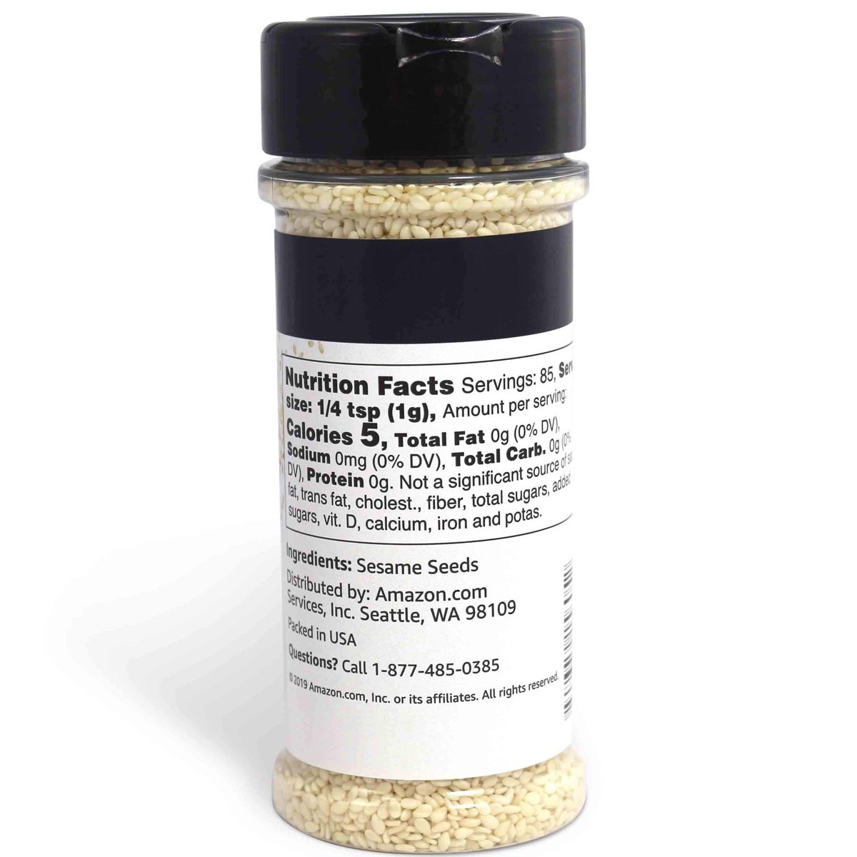 Amazon Brand - Happy Belly Sesame Seeds, 3 Ounces