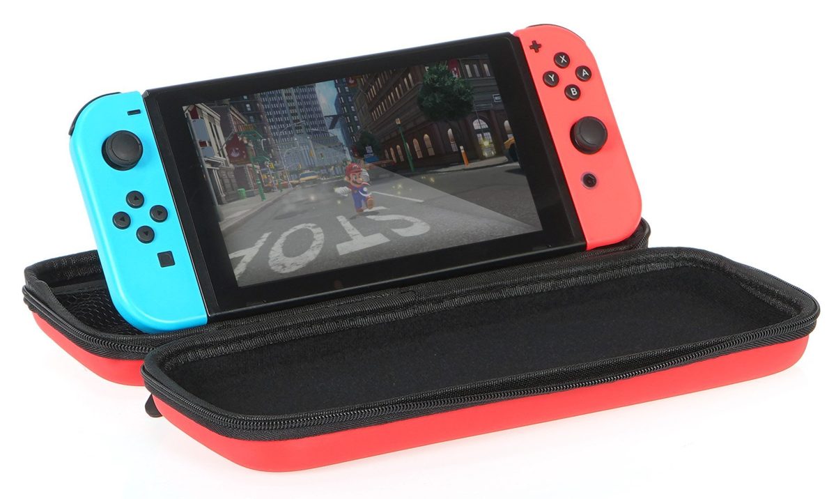 AmazonBasics Carrying Case for Nintendo Switch - Red